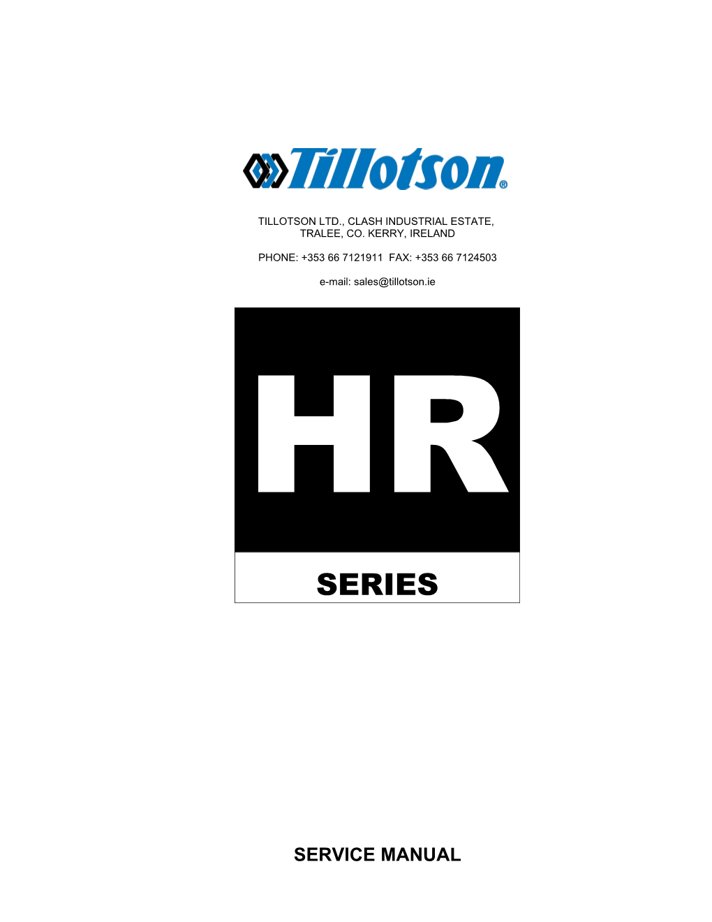 Tillotson Has Developed the HR Series Diaphragm Carburetor for Engines with a Displacement