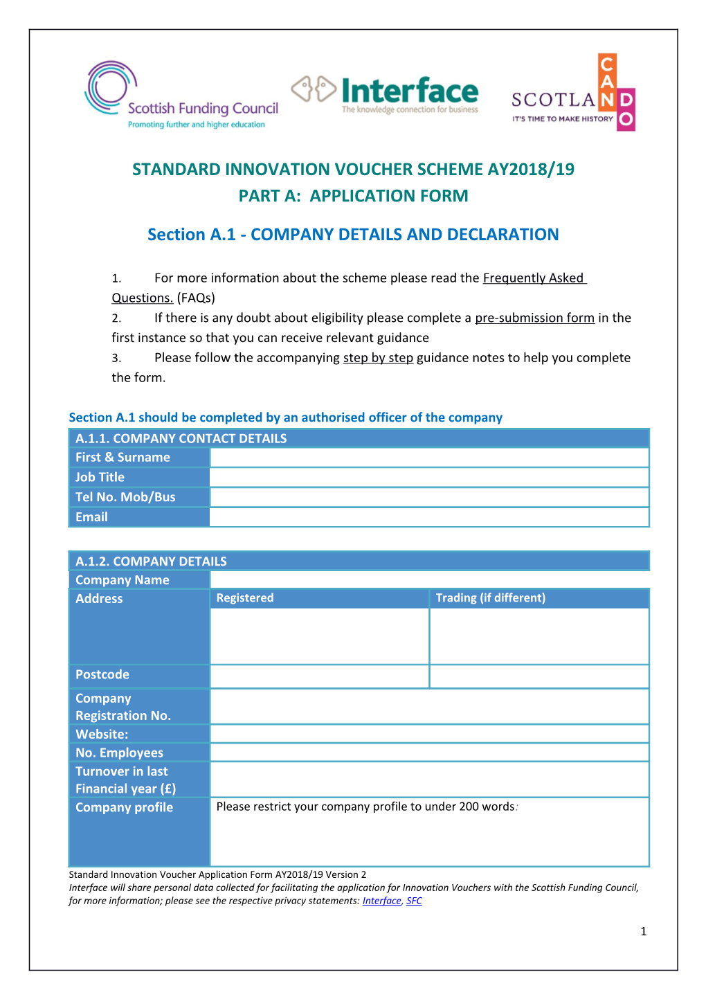 SFC Innovation Voucher Application 2014-15 DRAFT GB Comments