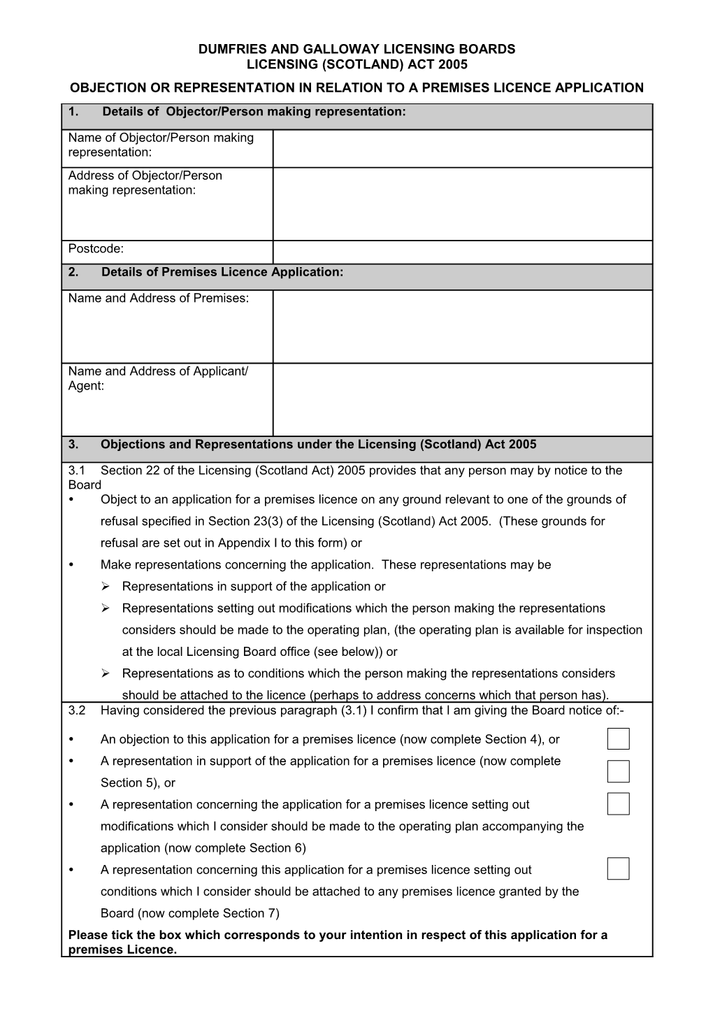 Dumfries and Galloway Licensing Boards