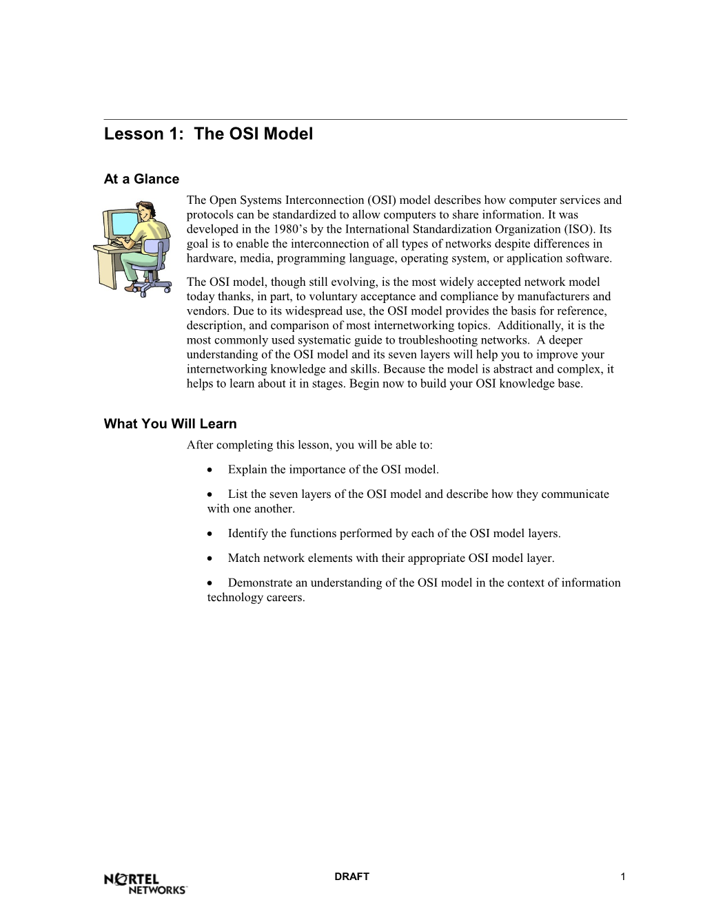 Lesson 1: the OSI Model