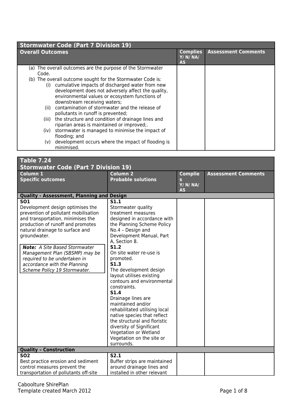 Development Code - Stormwater