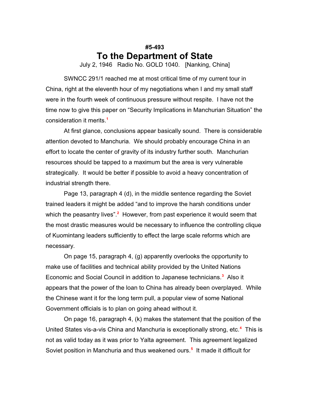 To the Department of State