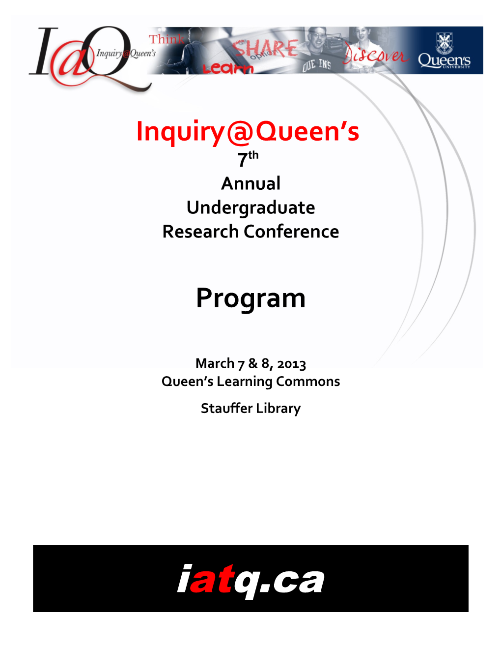 Proposed Agenda Inquiry Queen S Undergraduate Conference