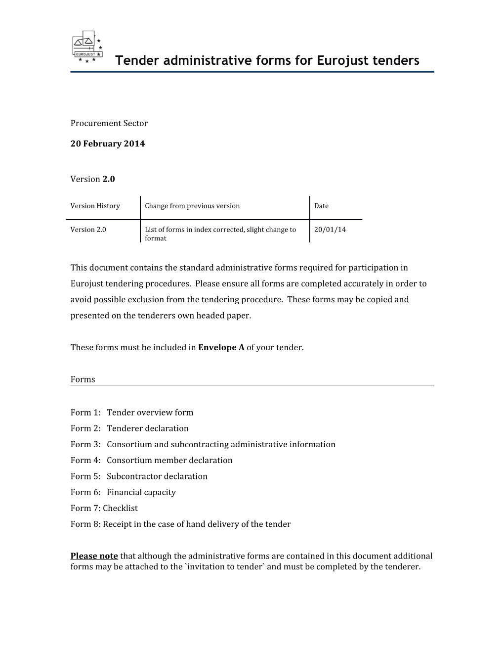 Tender Administrative Forms Ver2