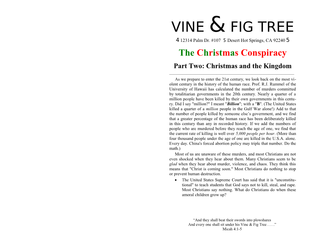 Vine & Fig Tree