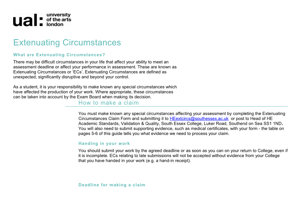 What Are Extenuating Circumstances?