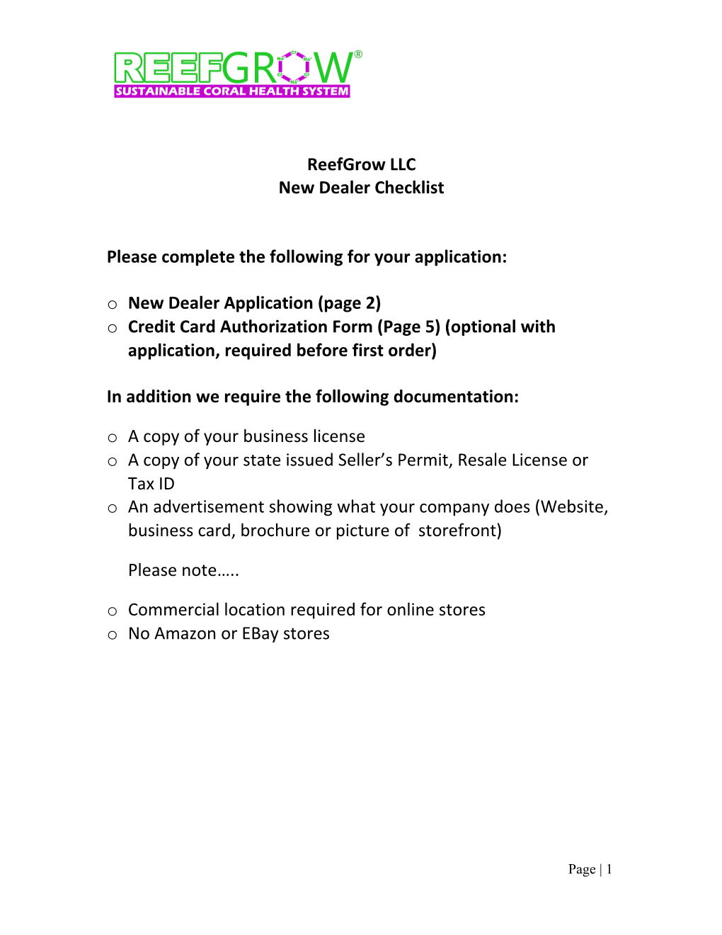 Please Complete the Following for Your Application