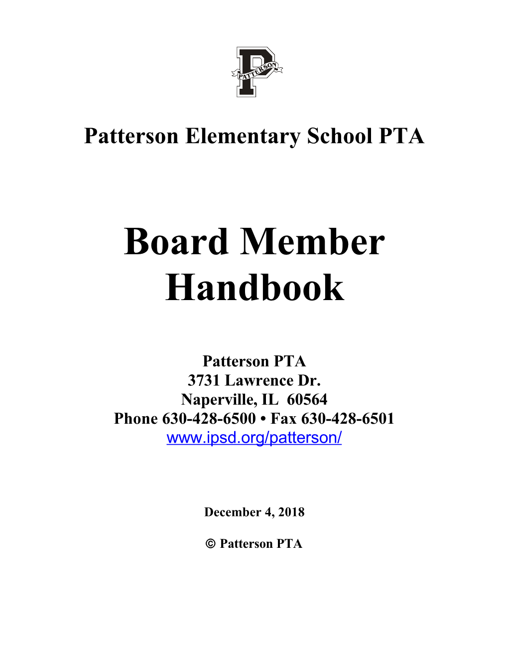 Patterson Elementary School PTA