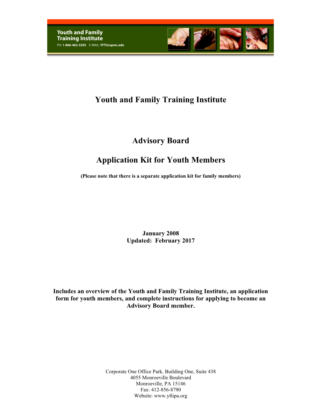 The Pennsylvania Youth and Family Training Institute