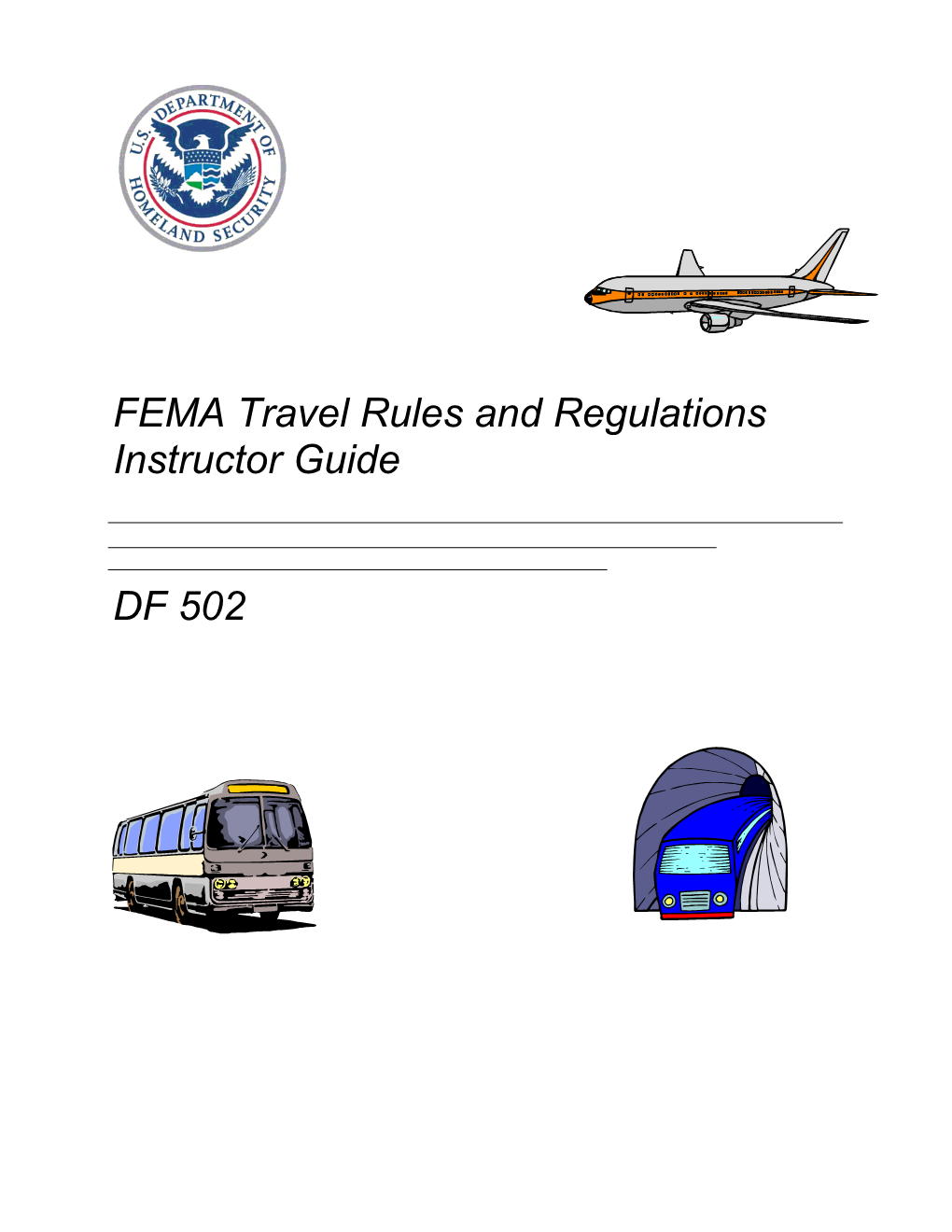 FEMA Travel Rules and Regulations
