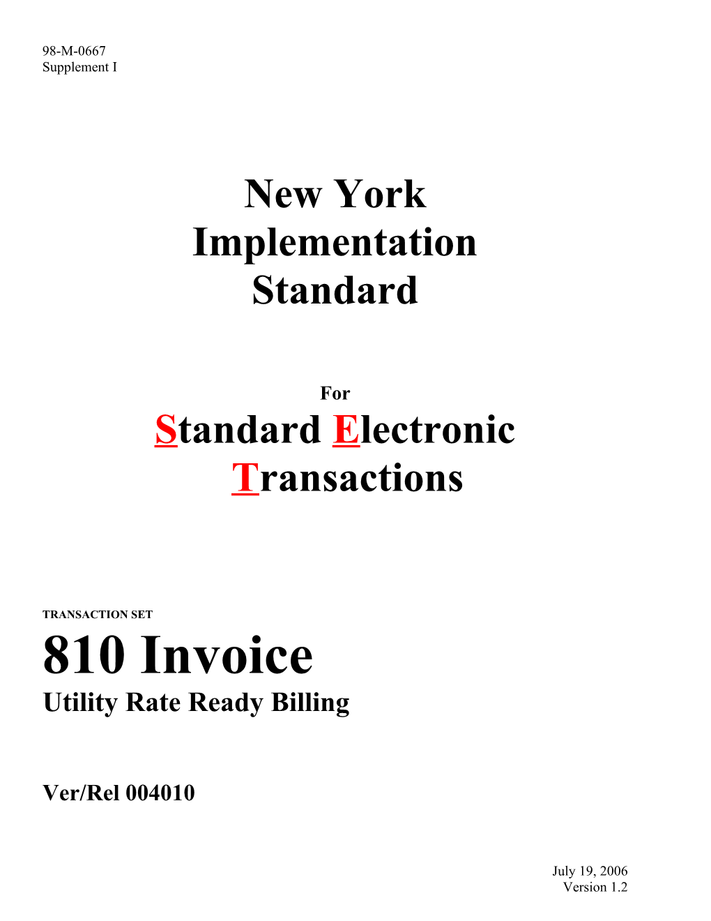 NY EDI 810URR Implementation Guide