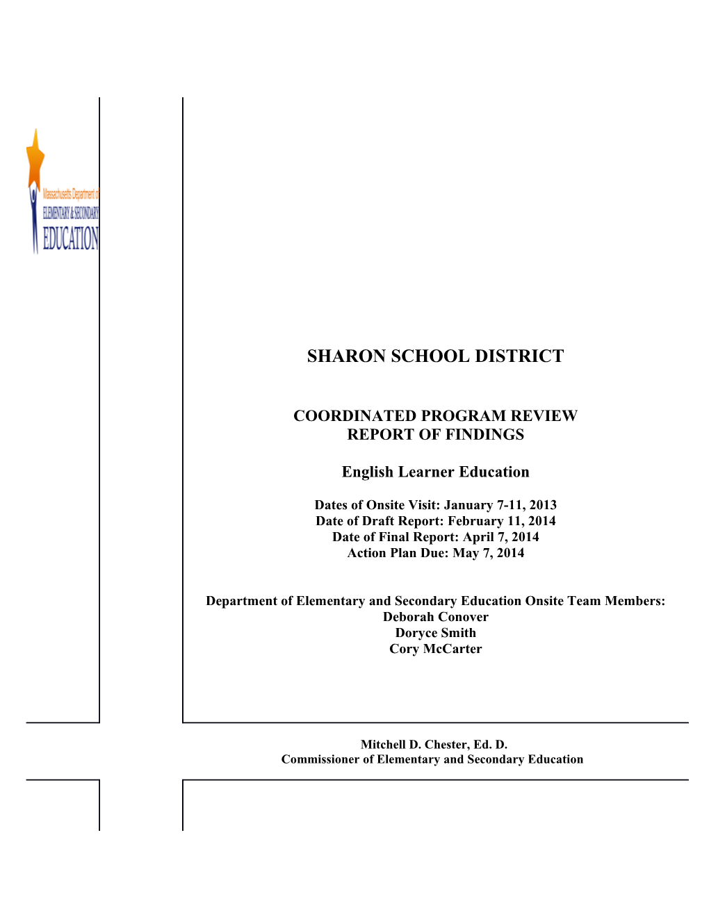 Sharon PS CPR Final Report 2013