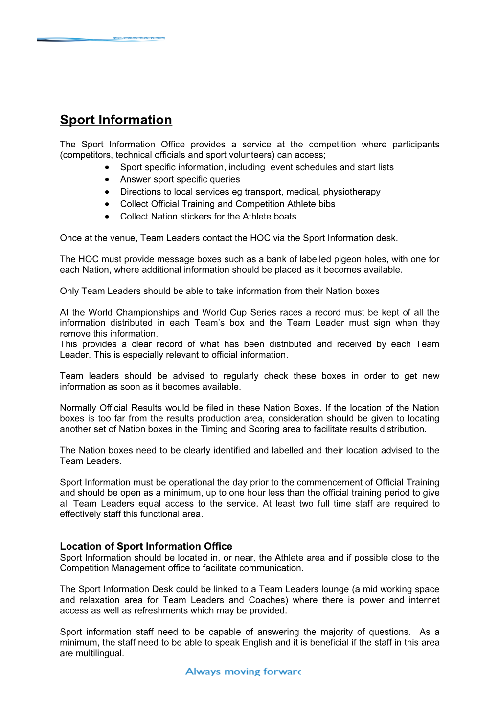 Sport Information