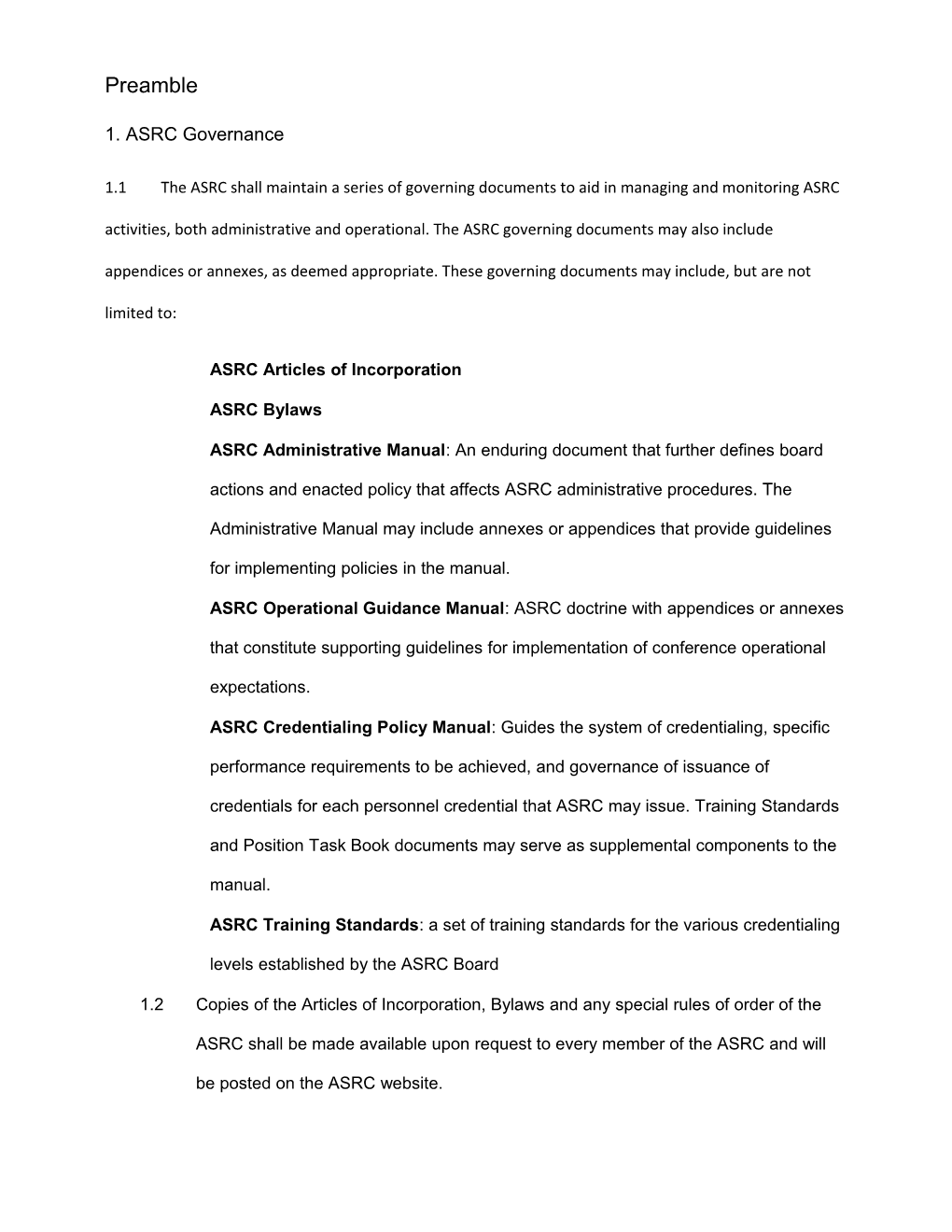 ASRC Articles of Incorporation