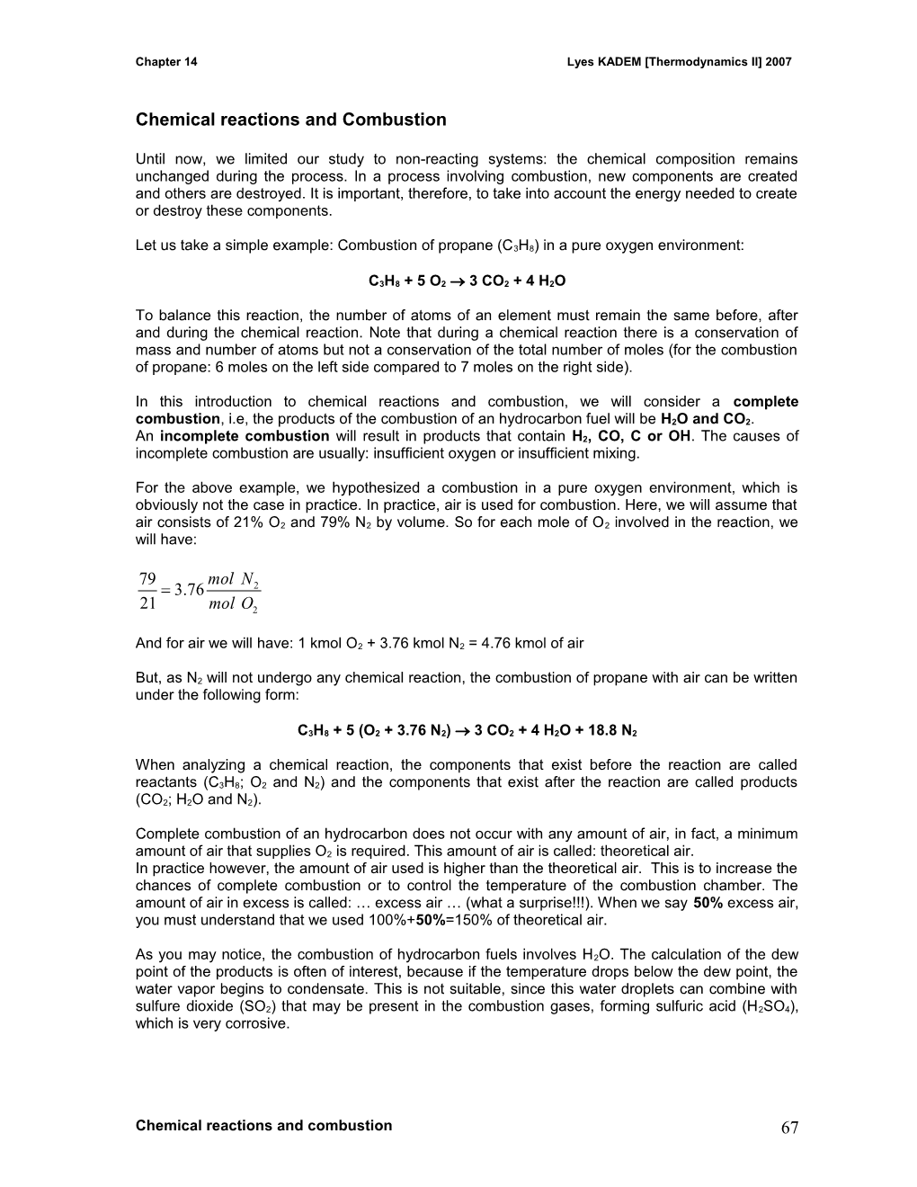 Chapter 14Lyes KADEM Thermodynamics II 2007