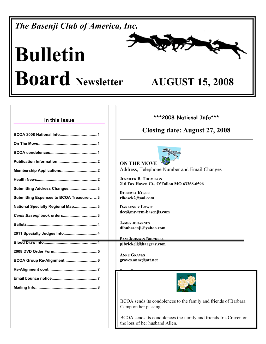 Page 5Bulletin Board Newsletteroctober 20, 2007