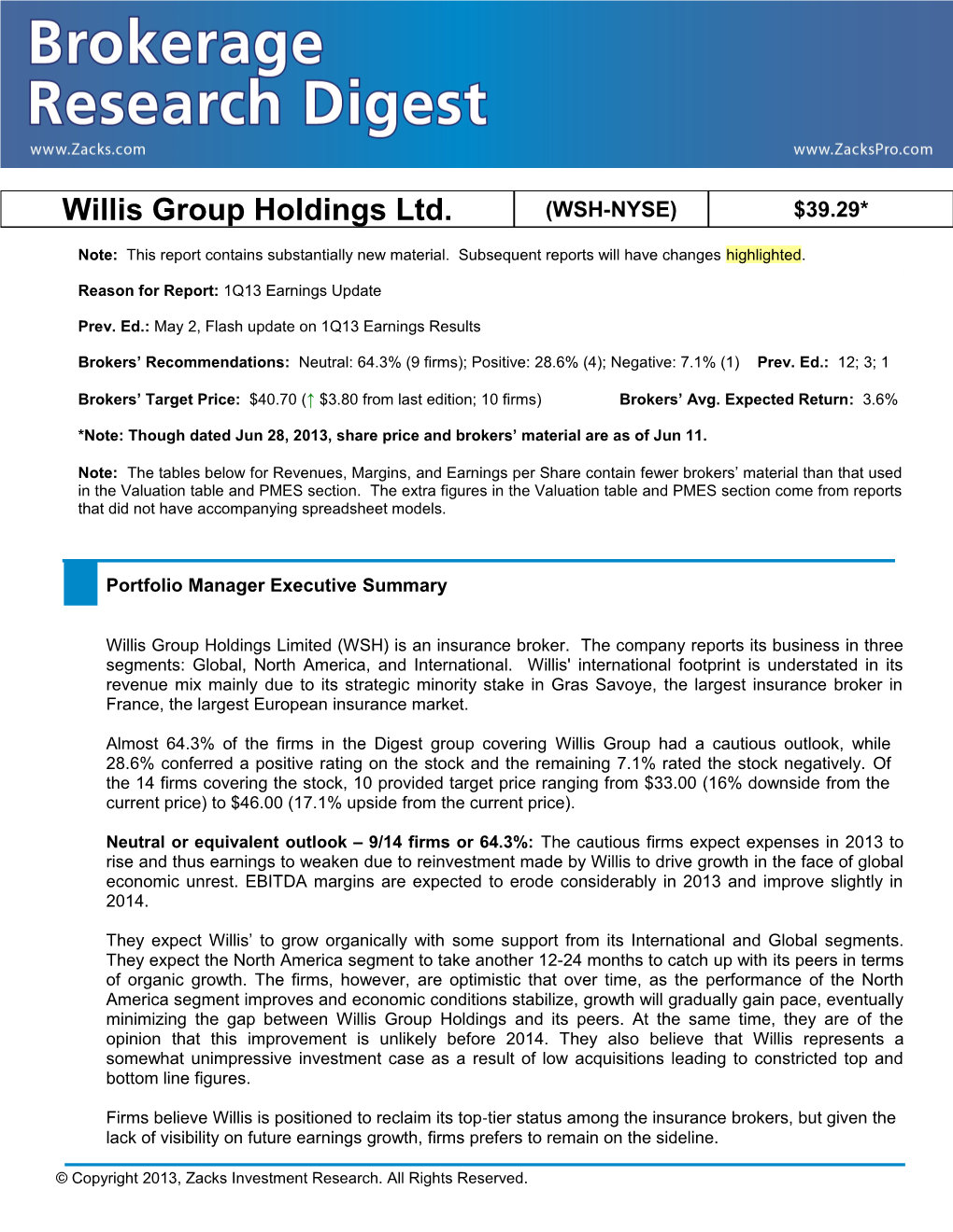 Willis Group Holdings Ltd