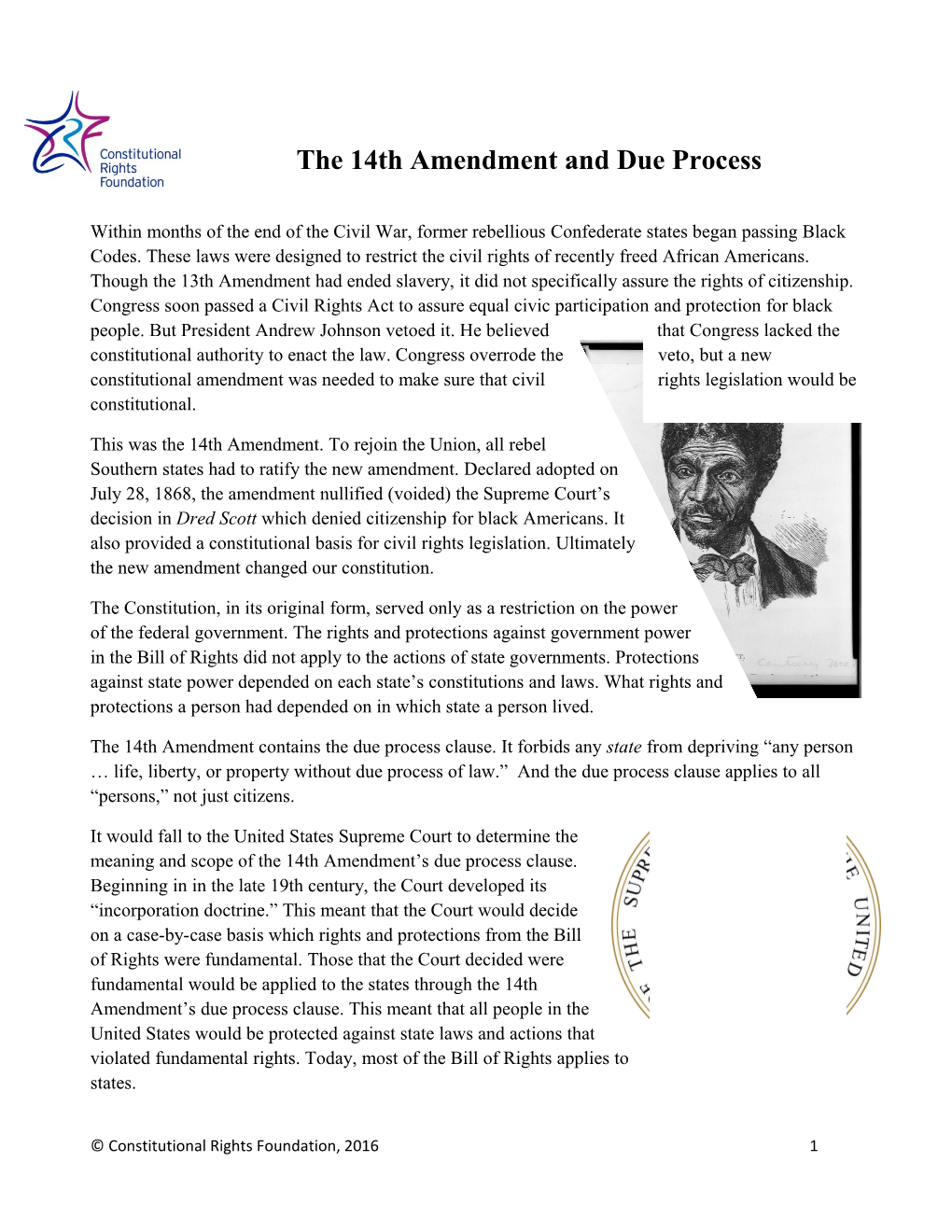 The 14Th Amendment and Due Process