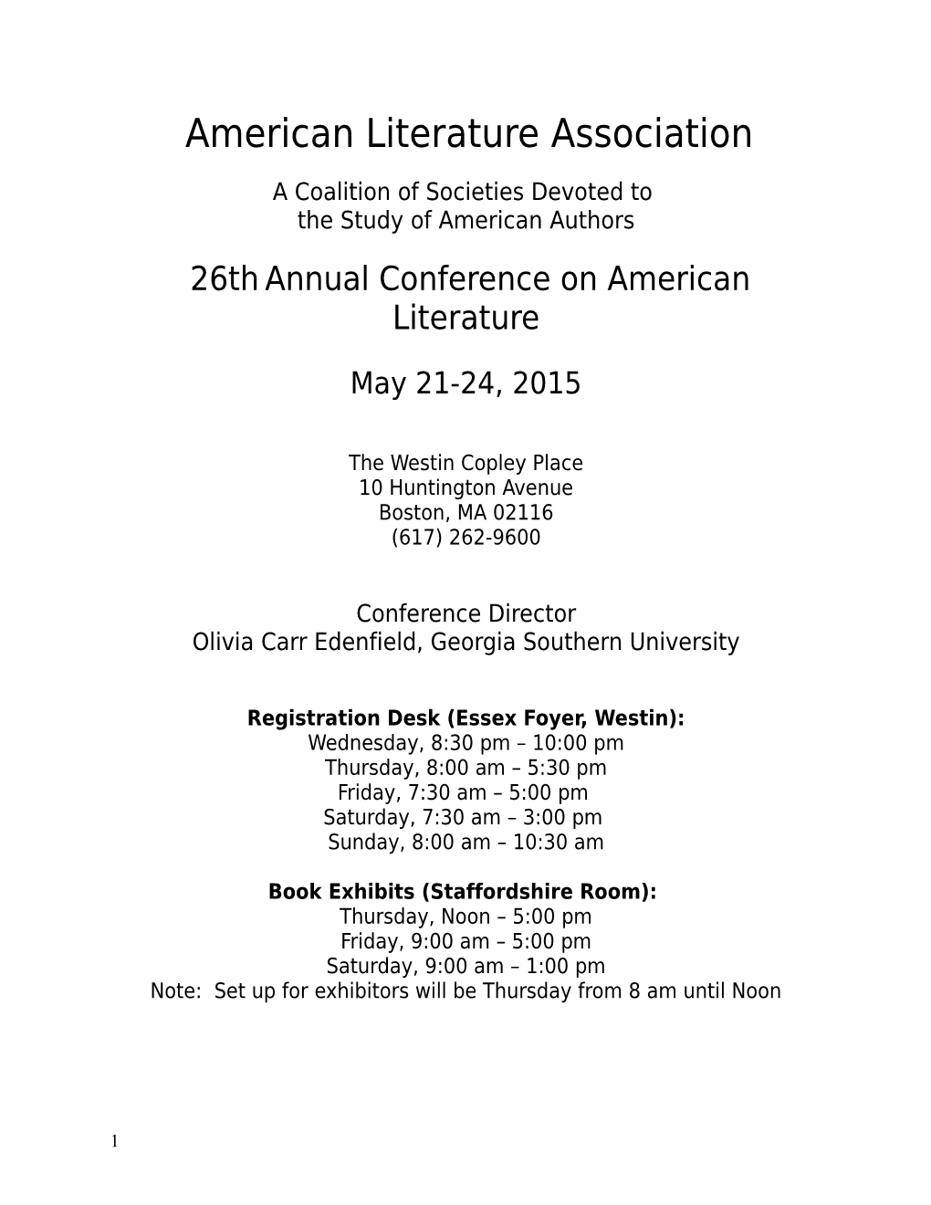 American Literature Association