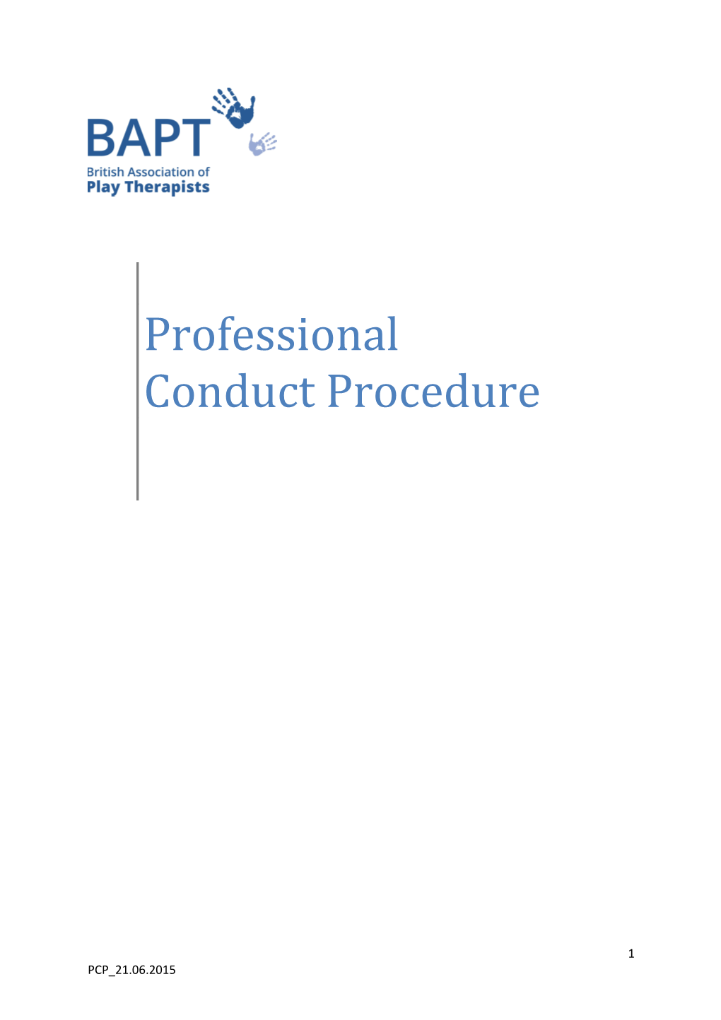 Bapt Professional Conduct Procedure 2014