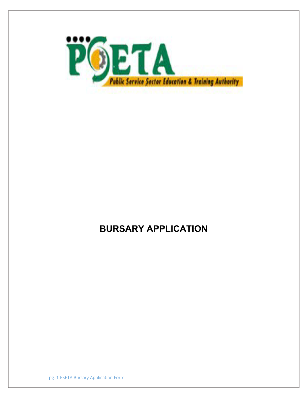 Bursary Application
