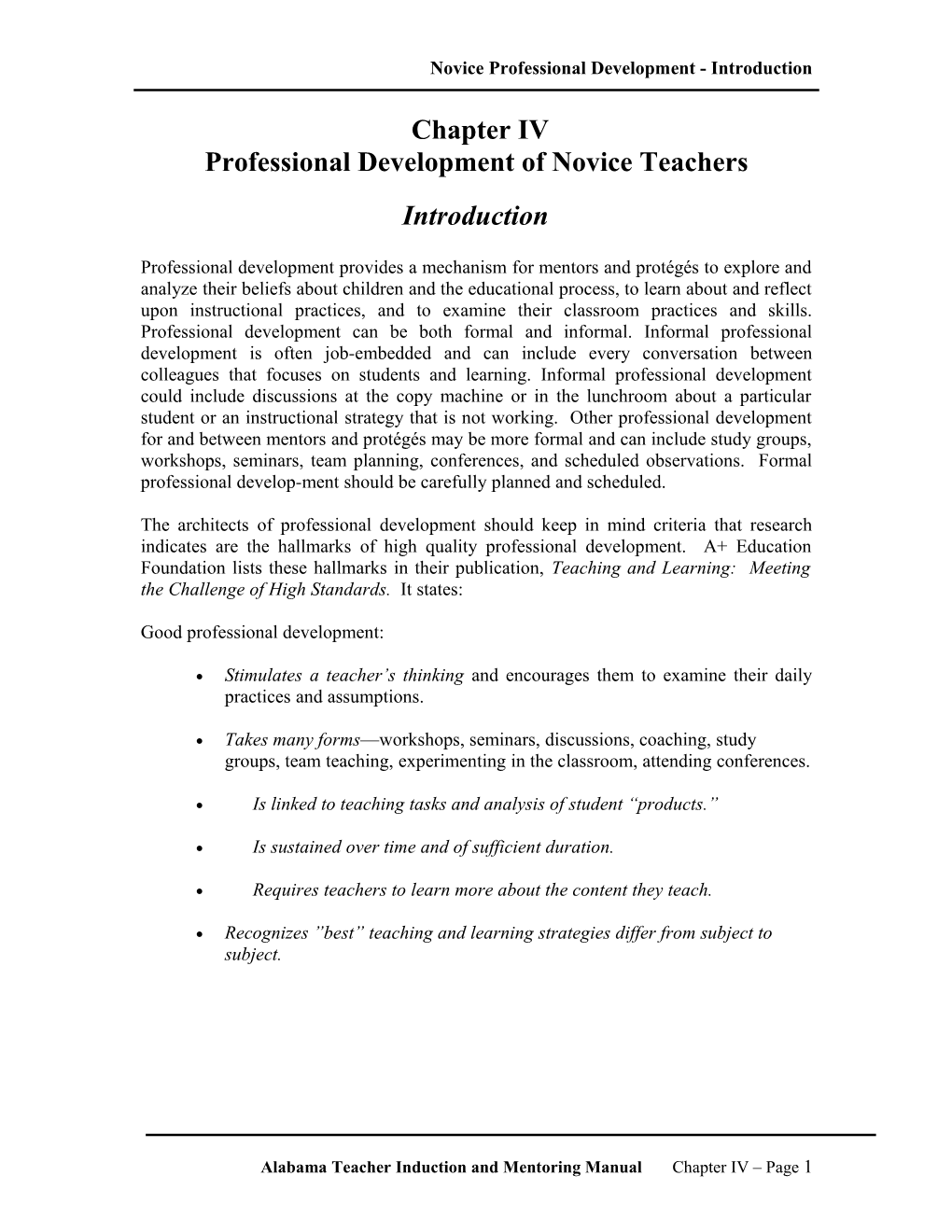 What Are the Responsibilities for Professional Development