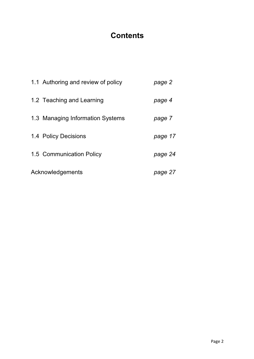 1.1 Authoring and Review of Policy Page 2