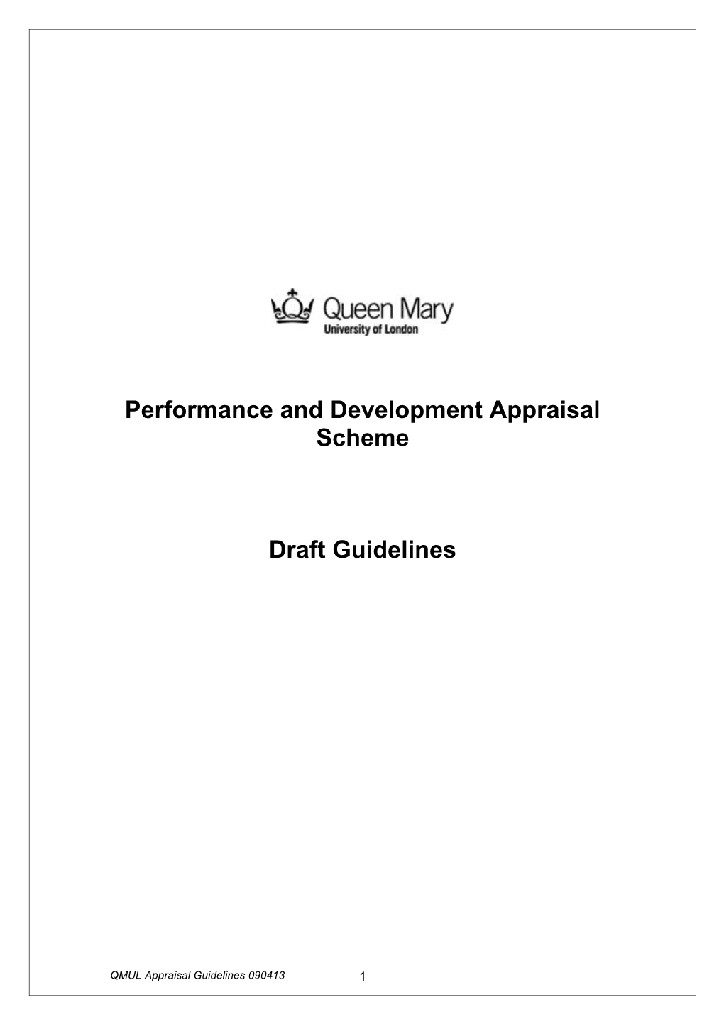 Performance and Development Appraisal Scheme