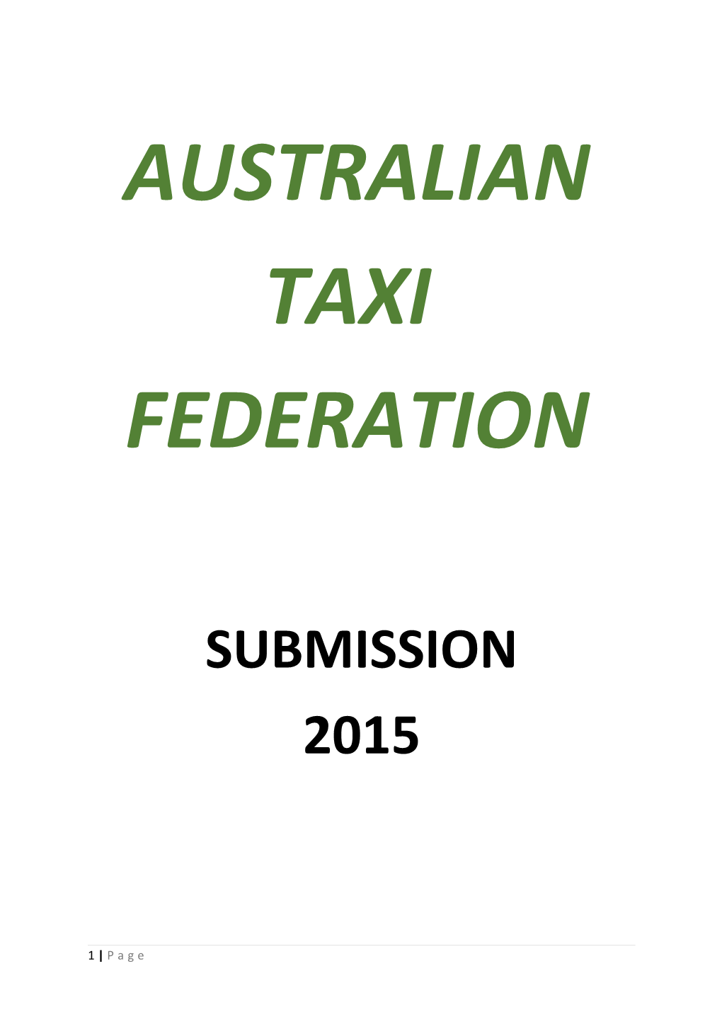Australian Taxi Federation