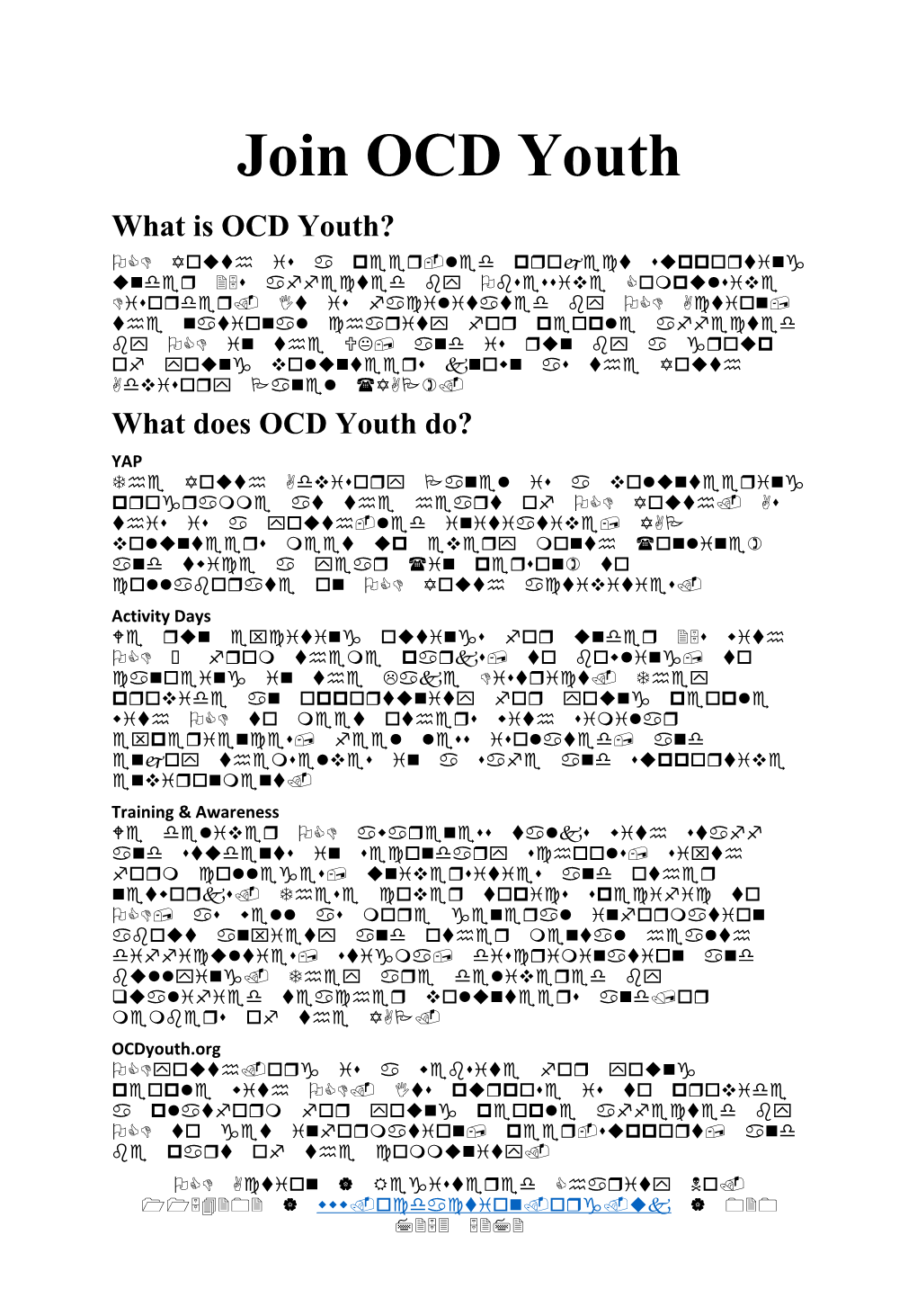 What Is OCD Youth?