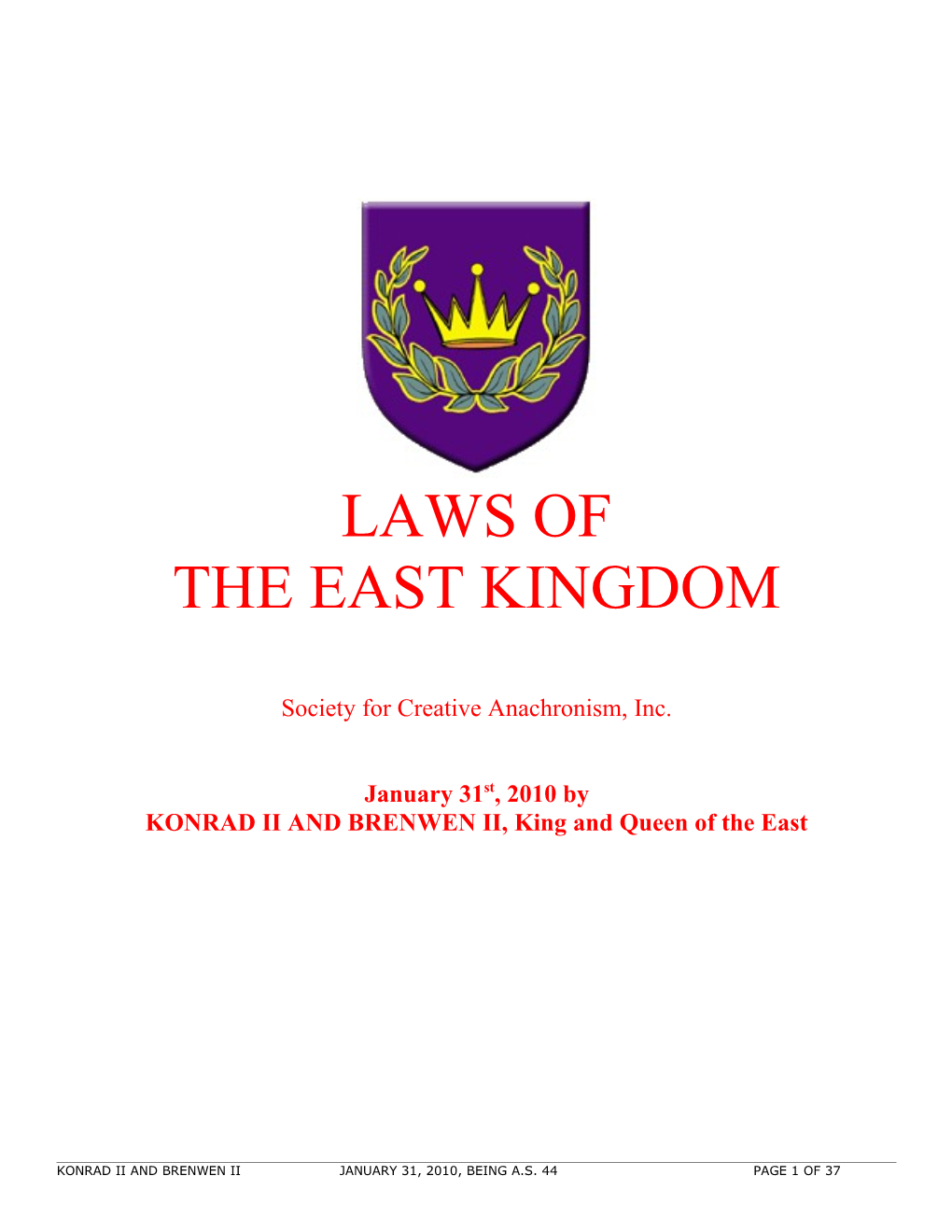 East Kingdom Law