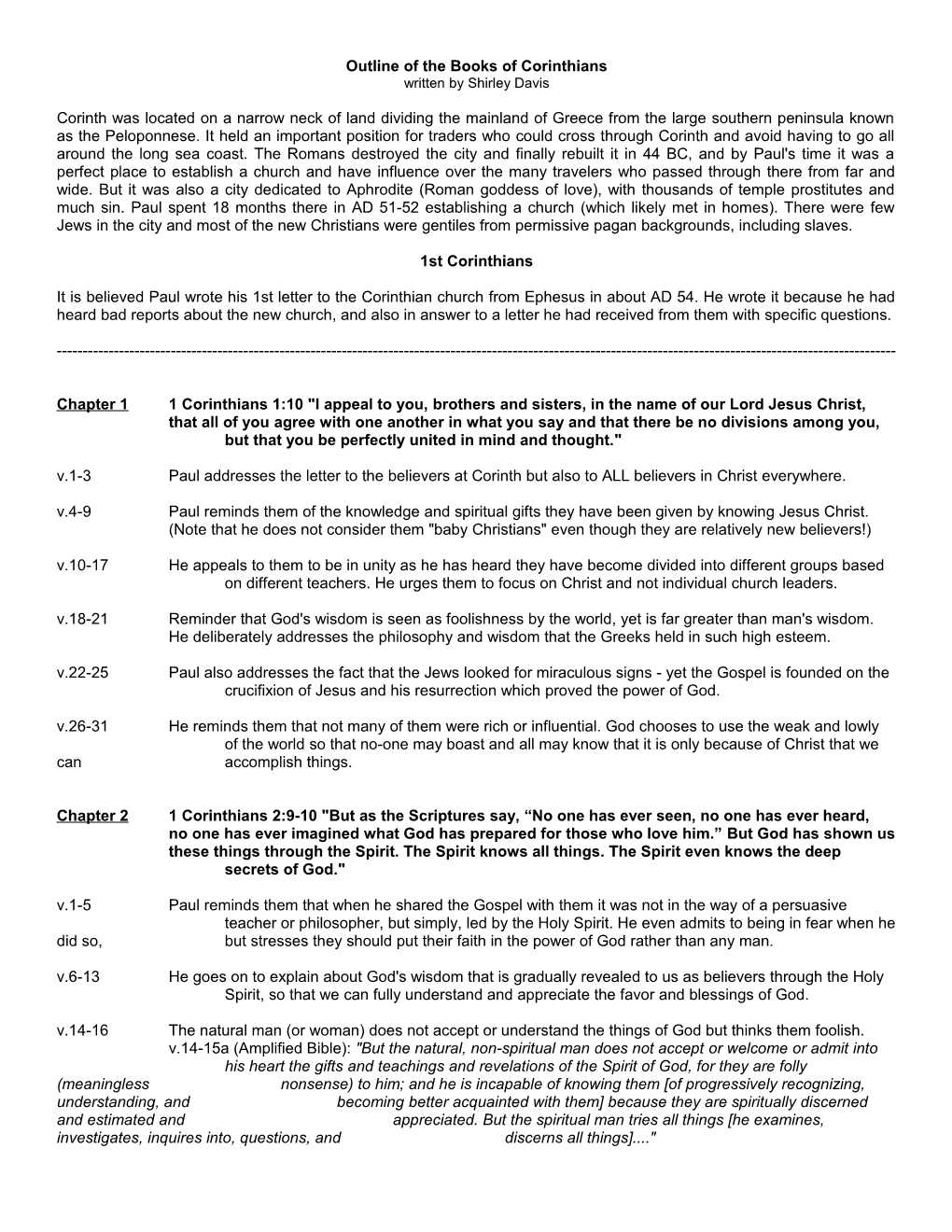 Outline of the Book of Hebrews