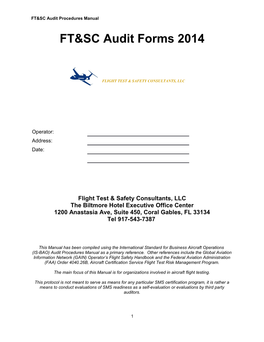 Flight Test & Safety Consultants, LLC
