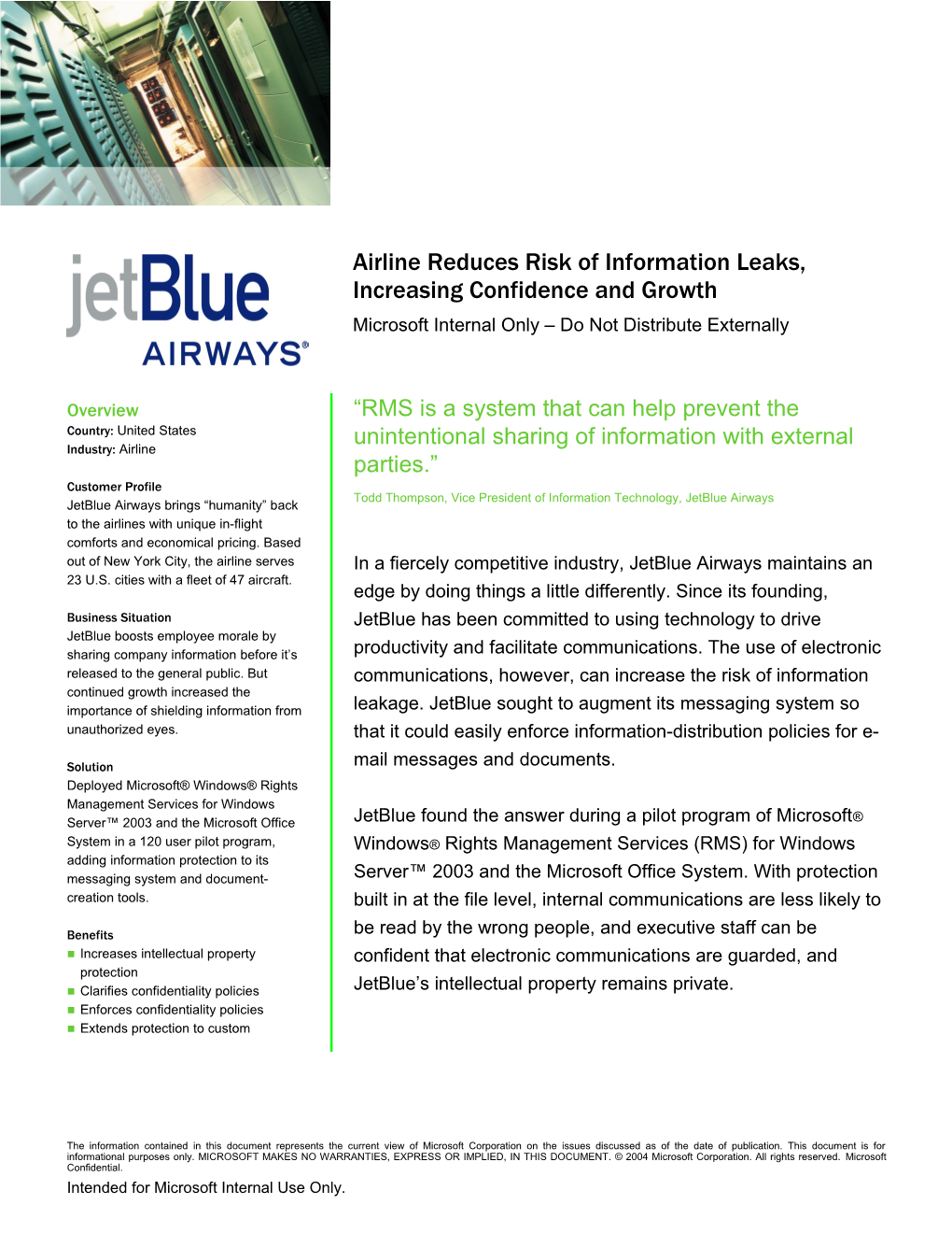 Writeimage CEP Airline Reduces Risk of Information Leaks, Increasing Confidence and Growth