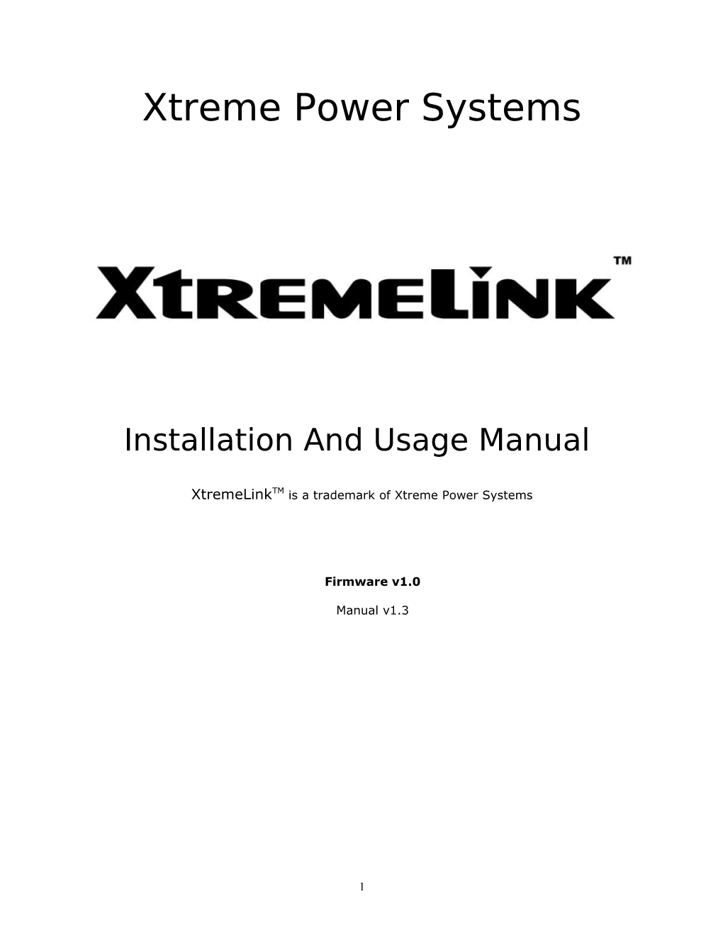 Installation and Usage Manual
