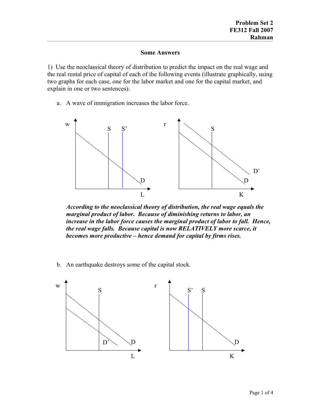 Partial Answer Key