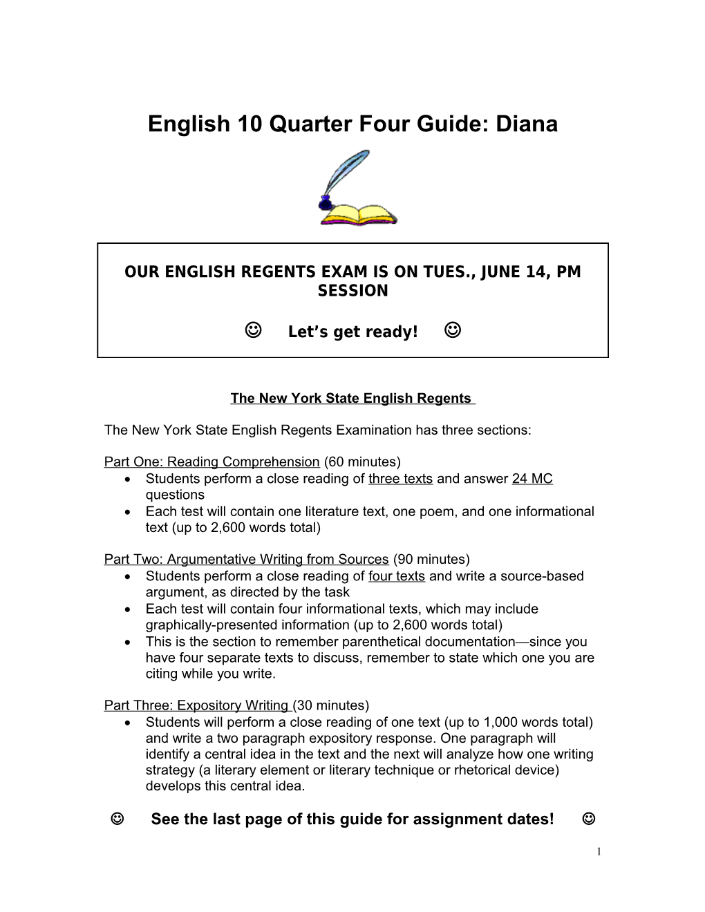 English 10 Thematic Units: Diana
