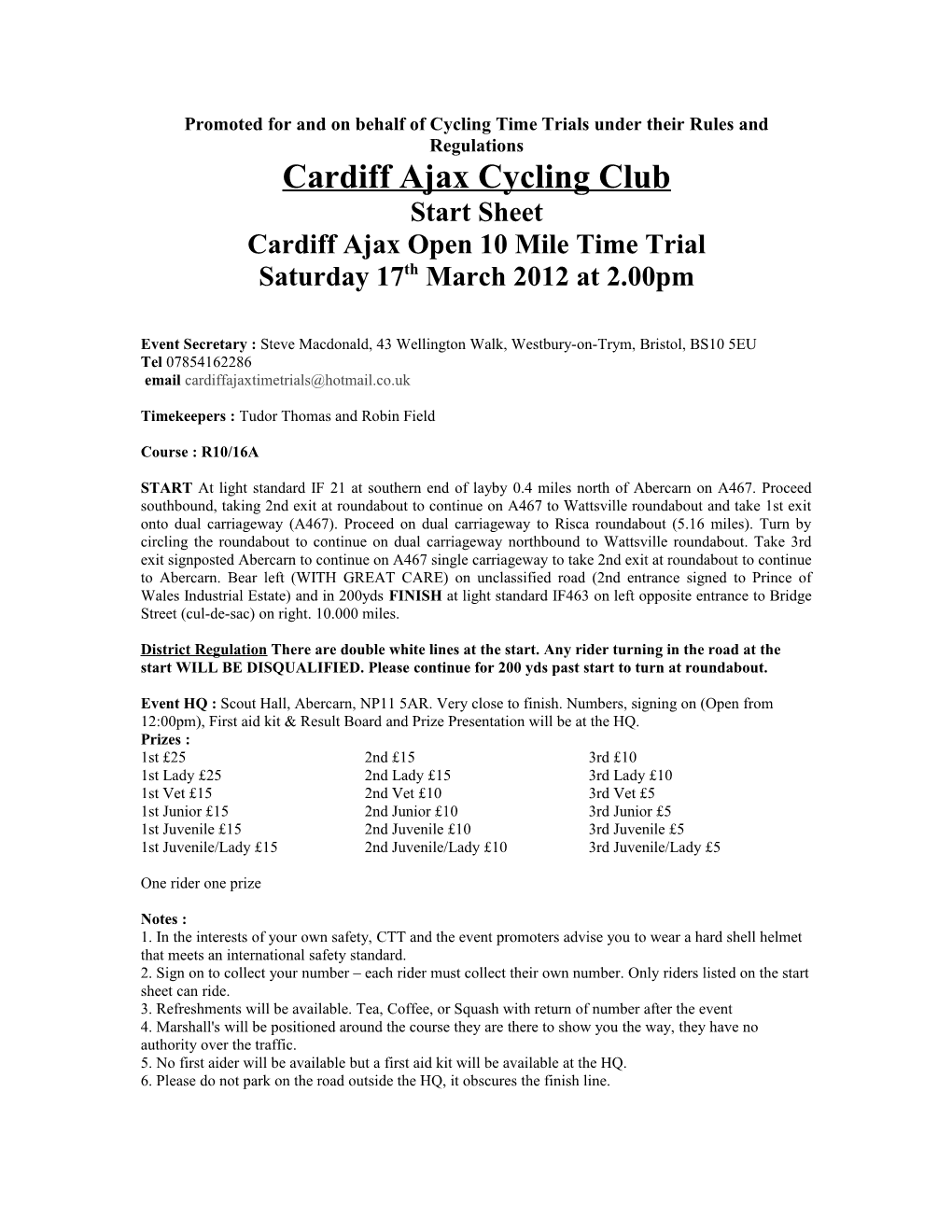 Cardiff Ajax Cycling Club
