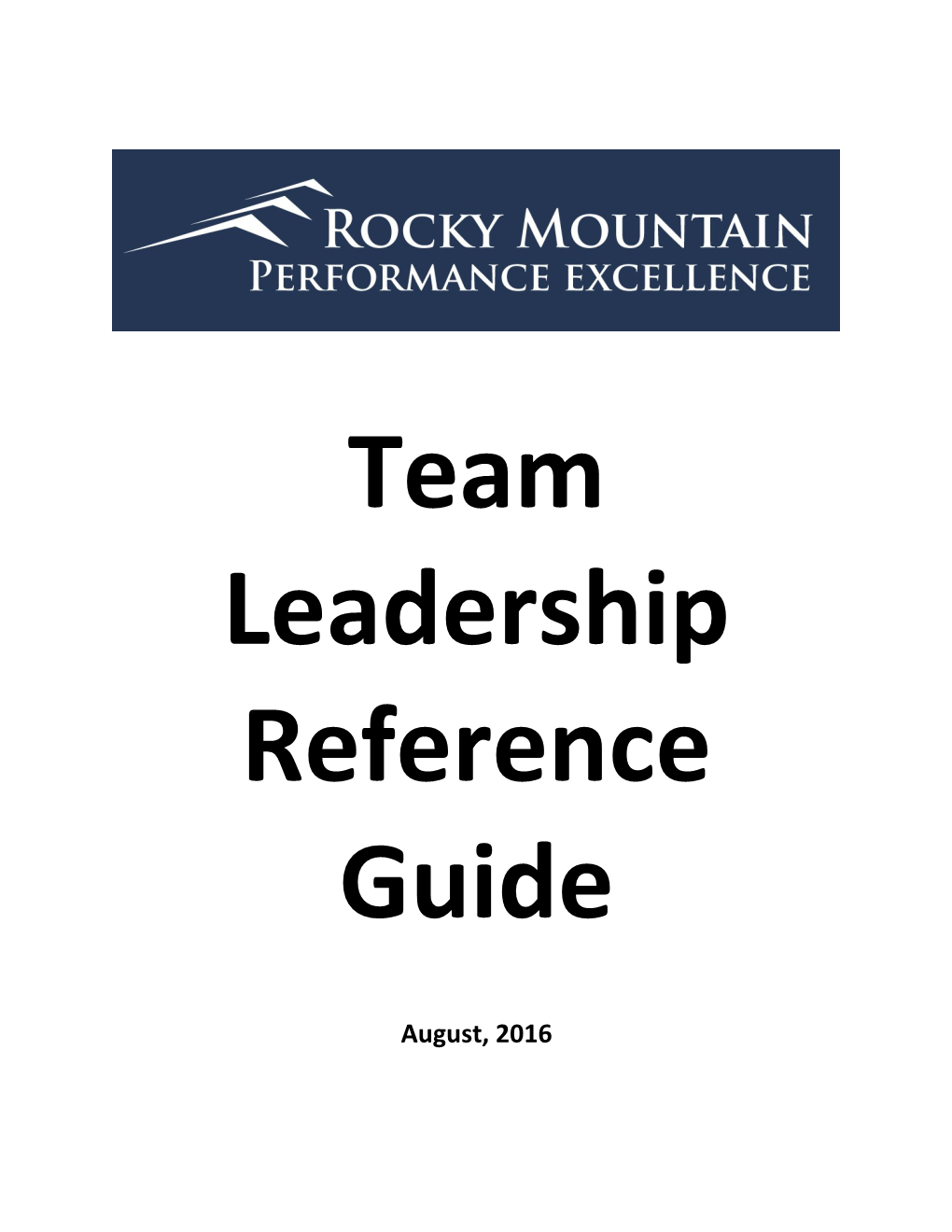 Team Leadership