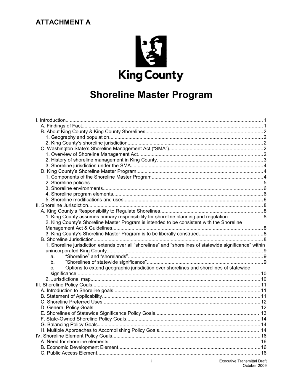 King County Shoreline Master Program