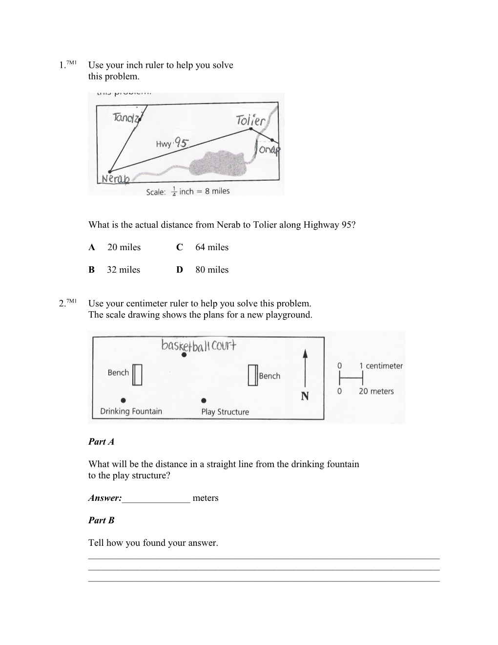 1.7M1use Your Inch Ruler to Help You Solve