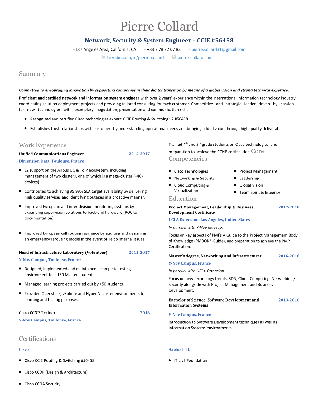 Network, Security & System Engineer CCIE #56458