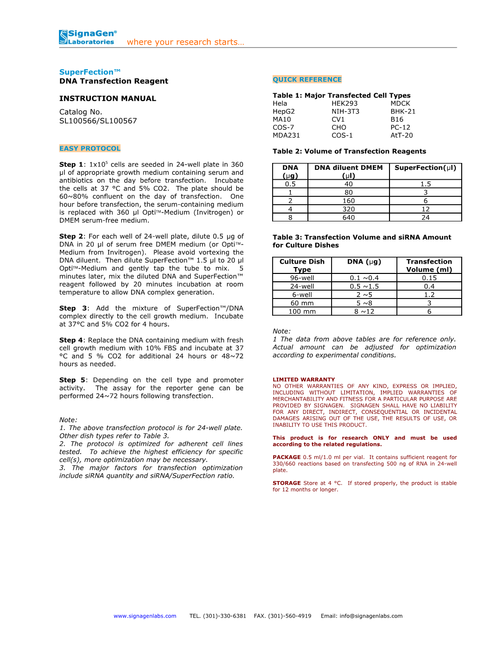 DNA Transfection Reagent