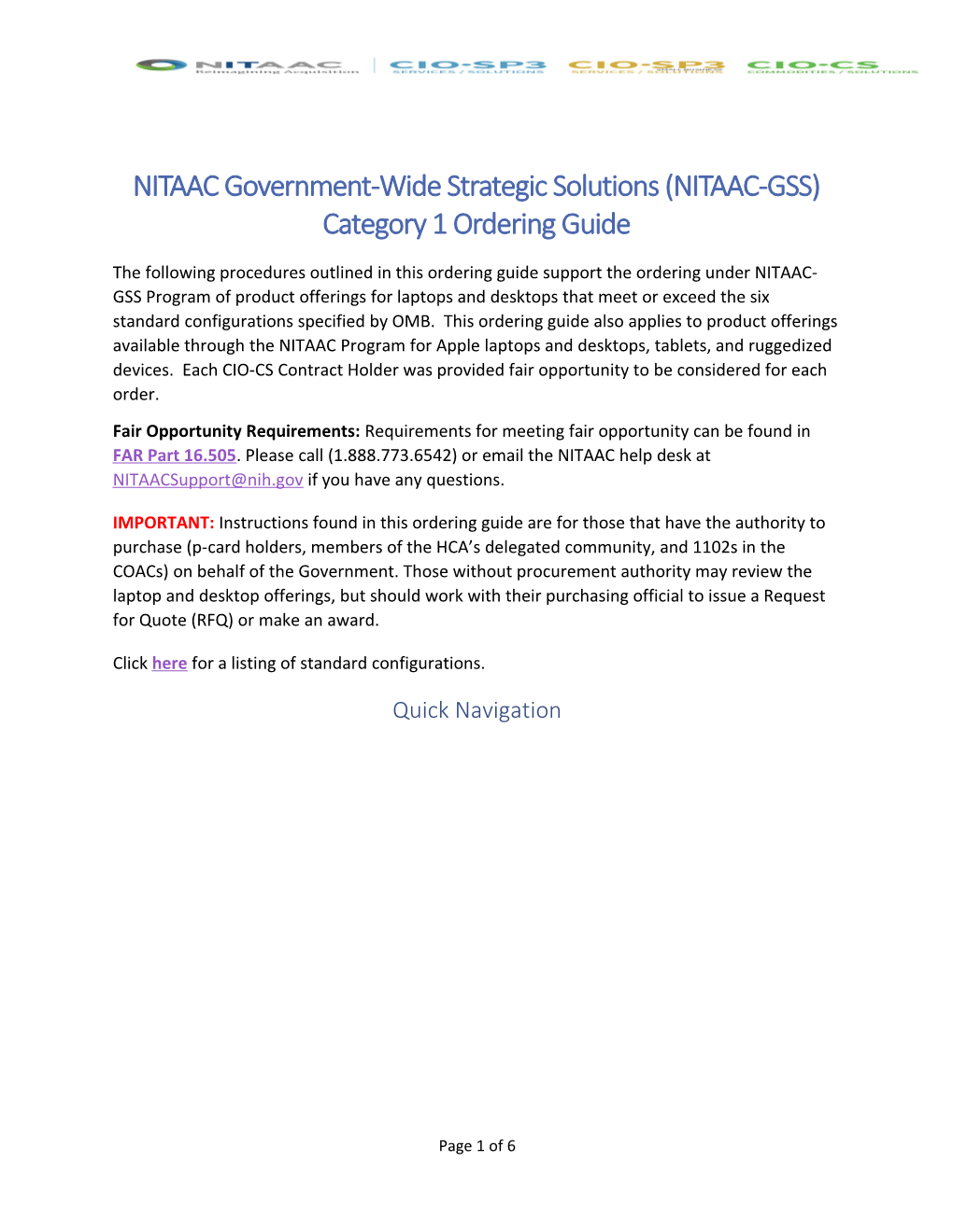 NITAAC Government-Wide Strategic Solutions (NITAAC-GSS)