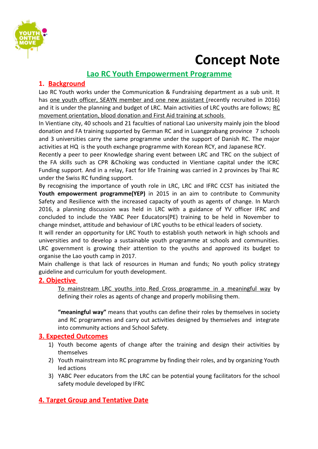 Lao RC Youth Empowerment Programme