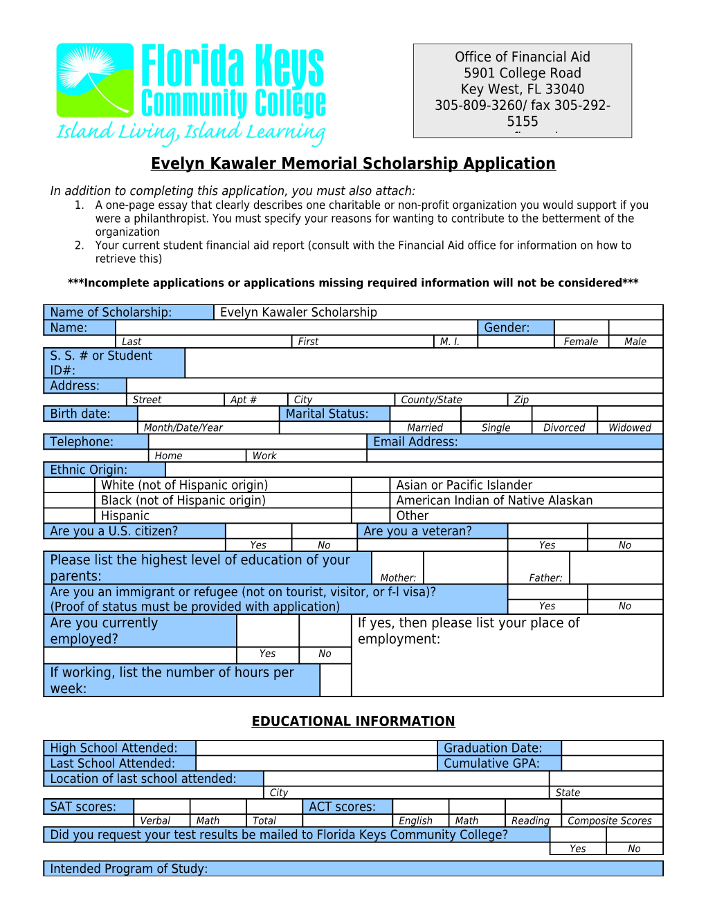 Florida Keys Educational Foundation, Inc