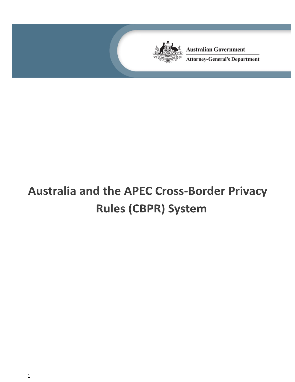 Australia and the APEC System Paper