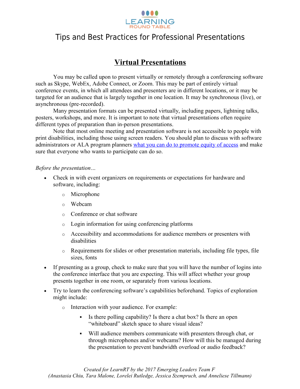 Tips and Best Practices for Professional Presentations