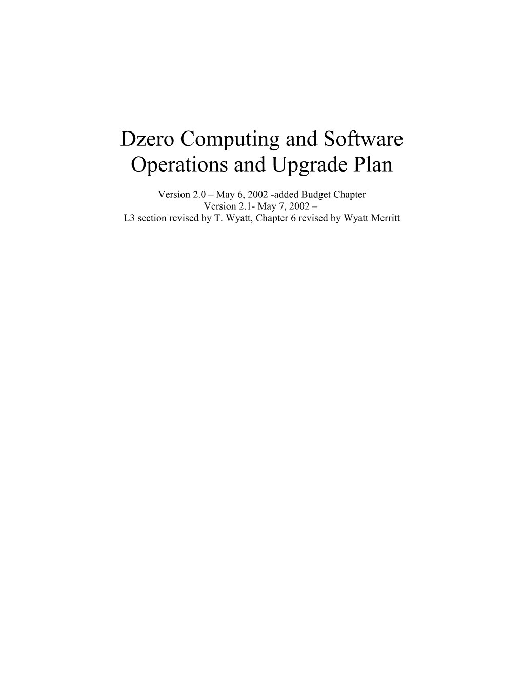 Dzero Computing and Software