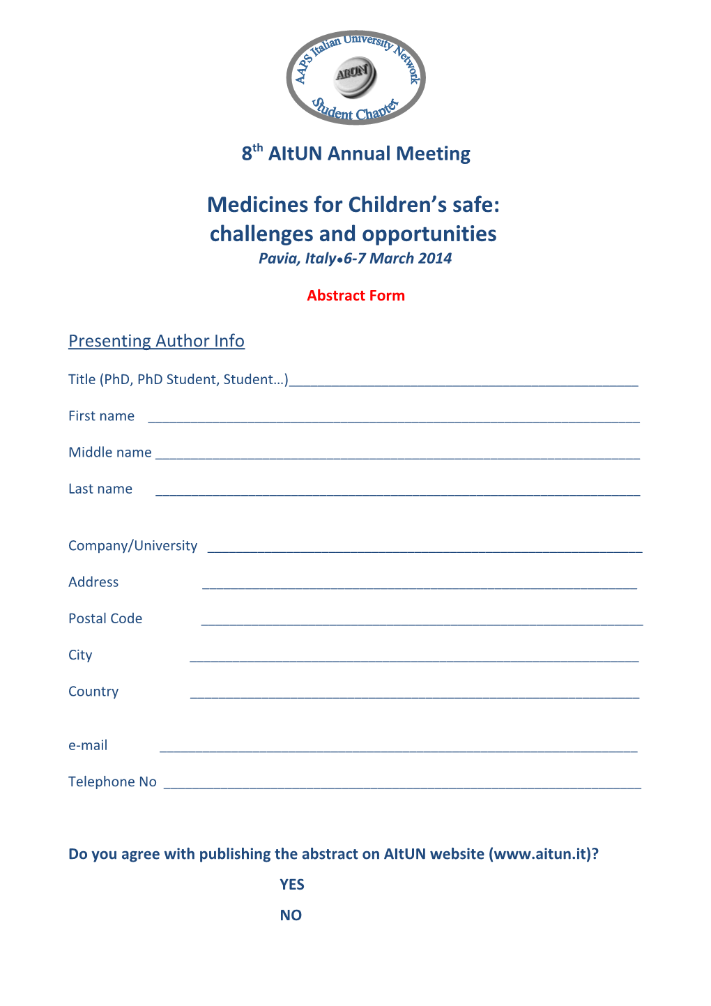 Medicines for Children S Safe